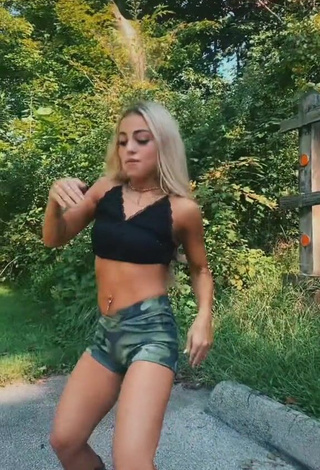3. Captivating Morgan Moyer in Black Crop Top