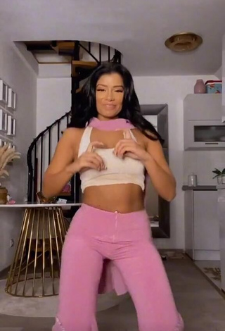 1. Hottie Sabrine Khan in White Crop Top