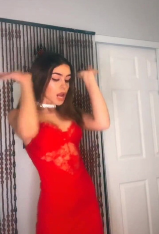 2. Erotic Faith Alexis in Red Dress