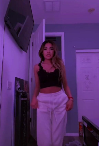 1. Erotic Emily in Black Crop Top