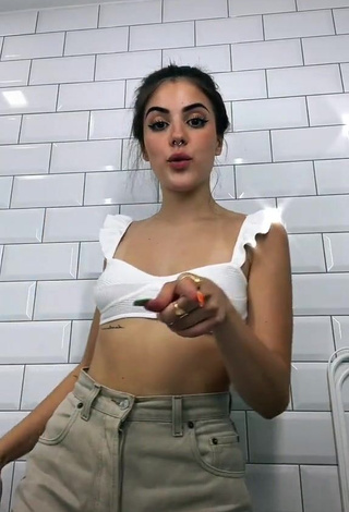 1. Captivating Lucía Bellido in White Crop Top