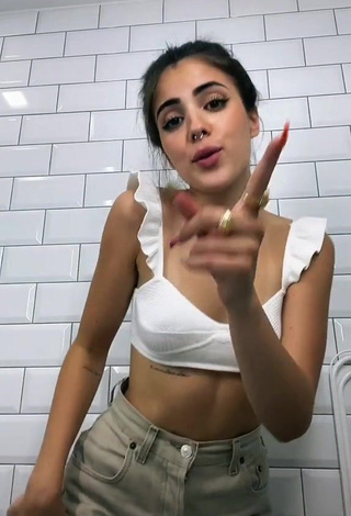 3. Captivating Lucía Bellido in White Crop Top