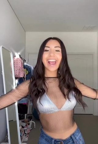 1. Erotic Jazlyn G in Silver Bra