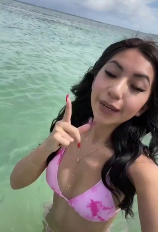 1. Sweetie Jazlyn G in Pink Bikini at the Beach