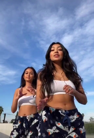 Sweetie Jackie Ybarra in White Crop Top