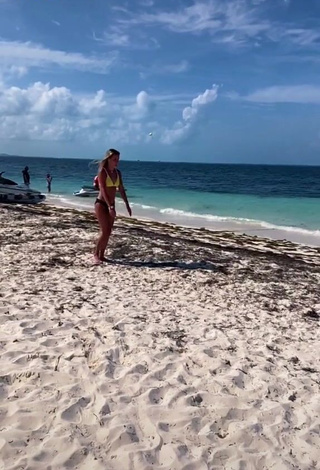 Captivating Jordan North in Bikini at the Beach