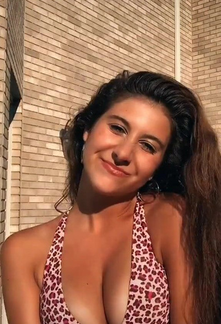 3. Hot Isabella Diakomanolis in Leopard Bikini Top