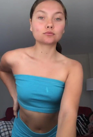 1. Erotic Katy Hedges in Blue Tube Top