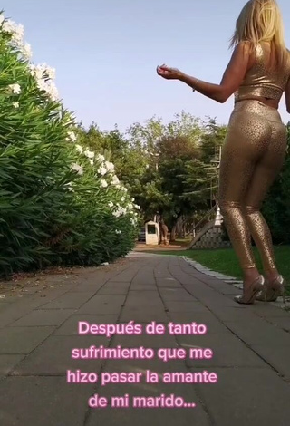 1. Captivating Lidia Shows Butt in a Street