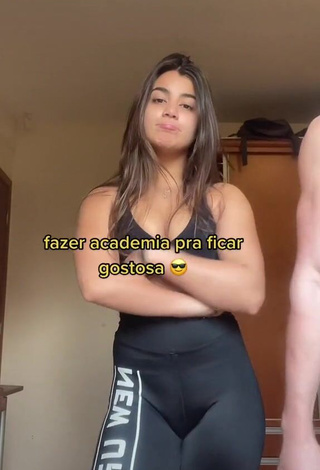 1. Erotic Carol Woudenberg in Black Leggings