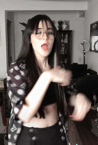 3. Erotic Cherryzinhai in Black Crop Top