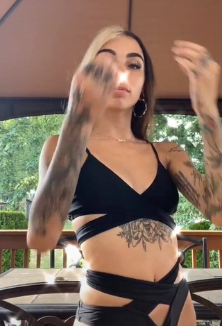 Alluring Cruella Morgan in Erotic Black Bikini
