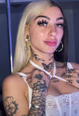 1. Irresistible Cruella Morgan in White Crop Top