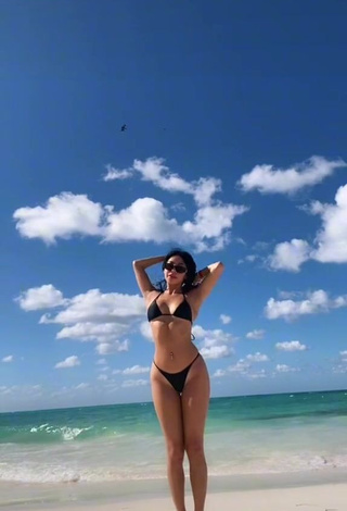 1. Erotic Destiny Salazar in Black Bikini at the Beach