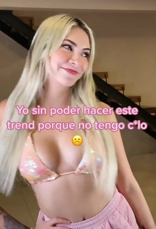 Hot Fer Moreno Shows Cleavage in Bikini Top