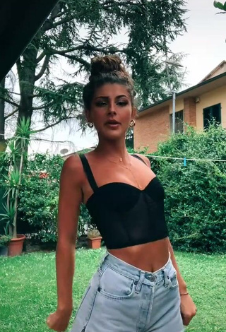 Sweetie Ginevra Giaccherini in Black Crop Top