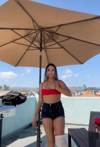 3. Cute Jasmin Acosta in Red Bikini Top and Bouncing Boobs