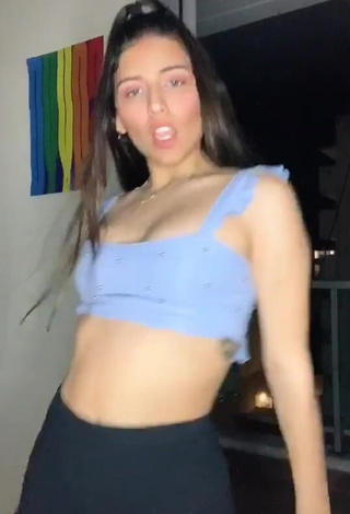 3. Irresistible Jesca Jimenez in Blue Crop Top and Bouncing Boobs