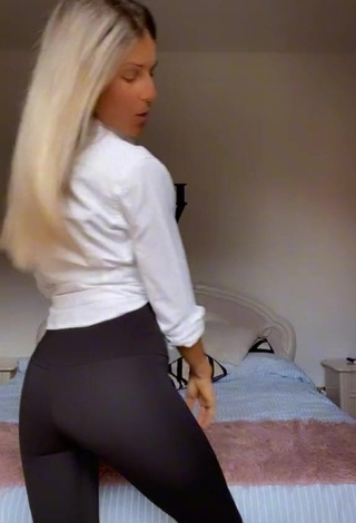 3. Irresistible Nadejda Sendrea in Black Leggings