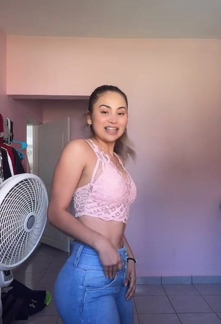 3. Erotic Selena Corzo in Pink Crop Top