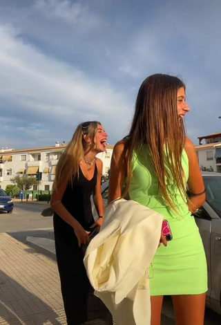 3. Captivating Aitana Soriano in Dress in a Street