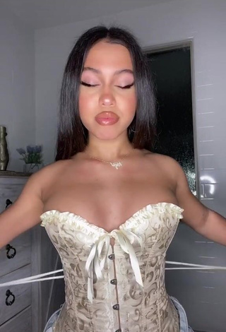 3. Erotic Asia Monet Ray in Beige Corset