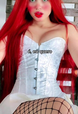 Captivating Brenda Campos in White Corset