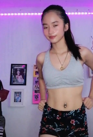 1. Hot Dimple Robillos in Grey Crop Top