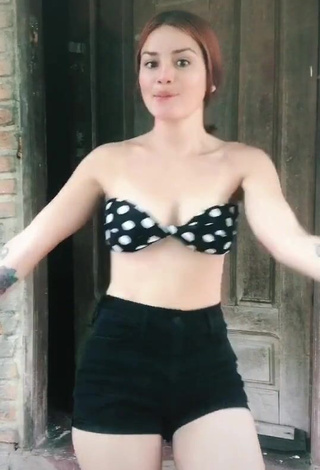 Hot Julietaderomeo in Polka Dot Bikini Top