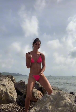 2. Erotic Mica Corimberto in Pink Bikini at the Beach