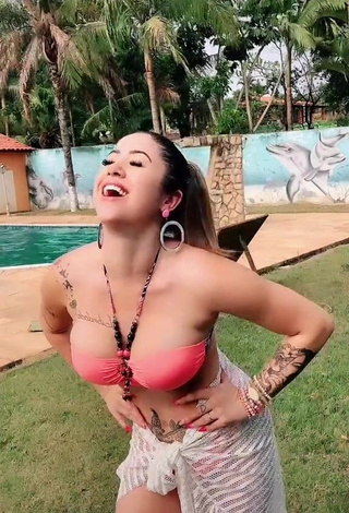 1. Captivating Naiara Coelho in Pink Bikini at the Pool