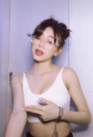 1. Paulaxdrea in Sexy White Crop Top