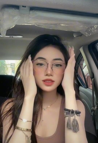 3. Alluring Paulaxdrea in a Car