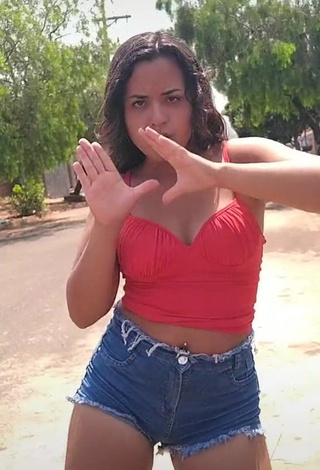 1. Beautiful Raquel Toledoh in Sexy Red Crop Top