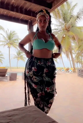 1. Irresistible Juliet Ibrahim Shows Cleavage in Bikini Top