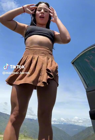 Irresistible Marimar Torres while Twerking No Bra (Upskirt)