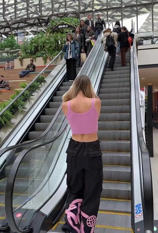 Amazing Diana Belitskay in Hot Pink Crop Top