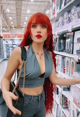 Sensual Bella Dueñas Shows Cleavage in Crop Top