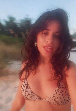 Captivating Camila Cabello Shows Cleavage in Bikini Top