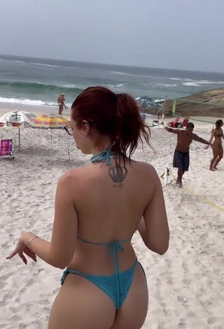 Sweet Cibelly Ferreira Shows Butt at the Beach (Side Boob)