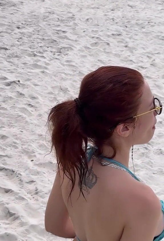 3. Sweet Cibelly Ferreira Shows Butt at the Beach (Side Boob)