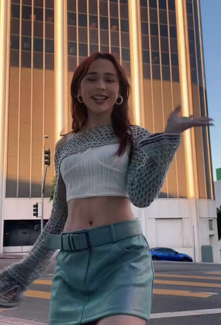 3. Cute Elsarca in Crop Top in a Street