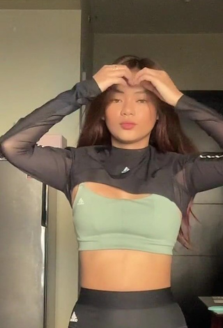 1. Sweet Eya Borja Shows Cleavage in Cute Crop Top