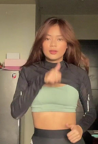 Sweet Eya Borja Shows Cleavage in Cute Crop Top