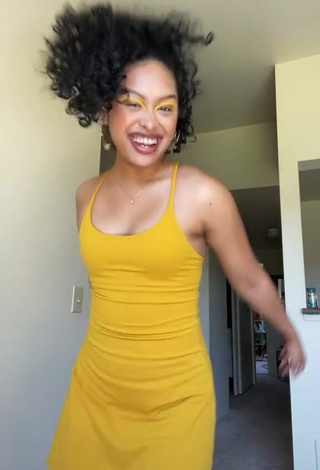 1. Erotic Kalia in Yellow Dress