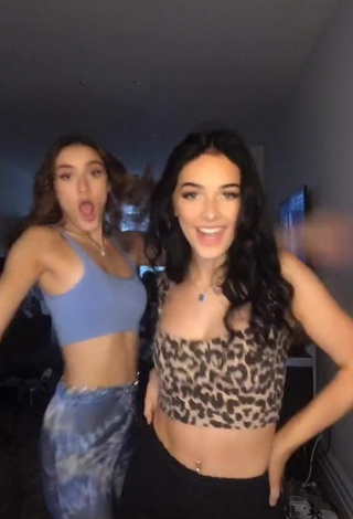 1. Hottie Lauren Kearns in Blue Crop Top