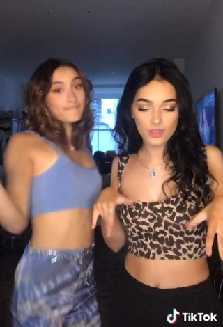 3. Hottest Lauren Kearns in Blue Crop Top