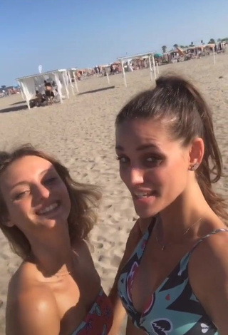 1. Hot Arianna & Aurora in Bikini at the Beach