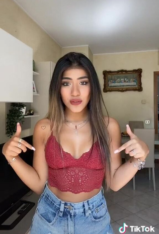 3. Cute Melissa Tejada in Red Crop Top