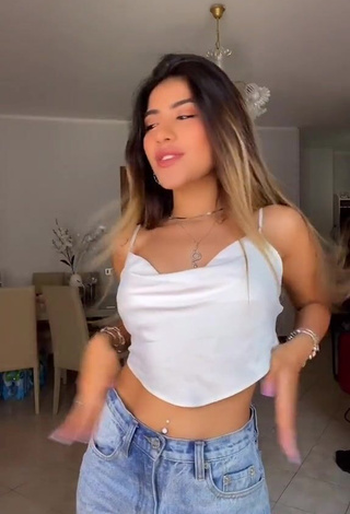 Sweetie Melissa Tejada in White Crop Top